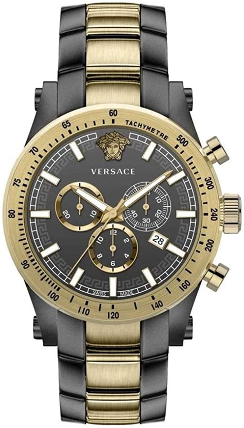 mens versace watch gold|versace sapphire crystal watch.